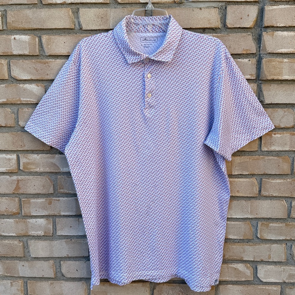 Peter Millar Polo Golf Shirt 100% Pima Cotton Size L - Picture 5 of 16